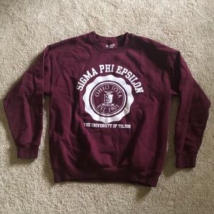 Sigma Phi Epsilon SigEp Maroon Crew Sweatshirt